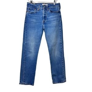 Levi's Premium Straight Wedgie Cropped Medium Wash Jeans Women Size 27